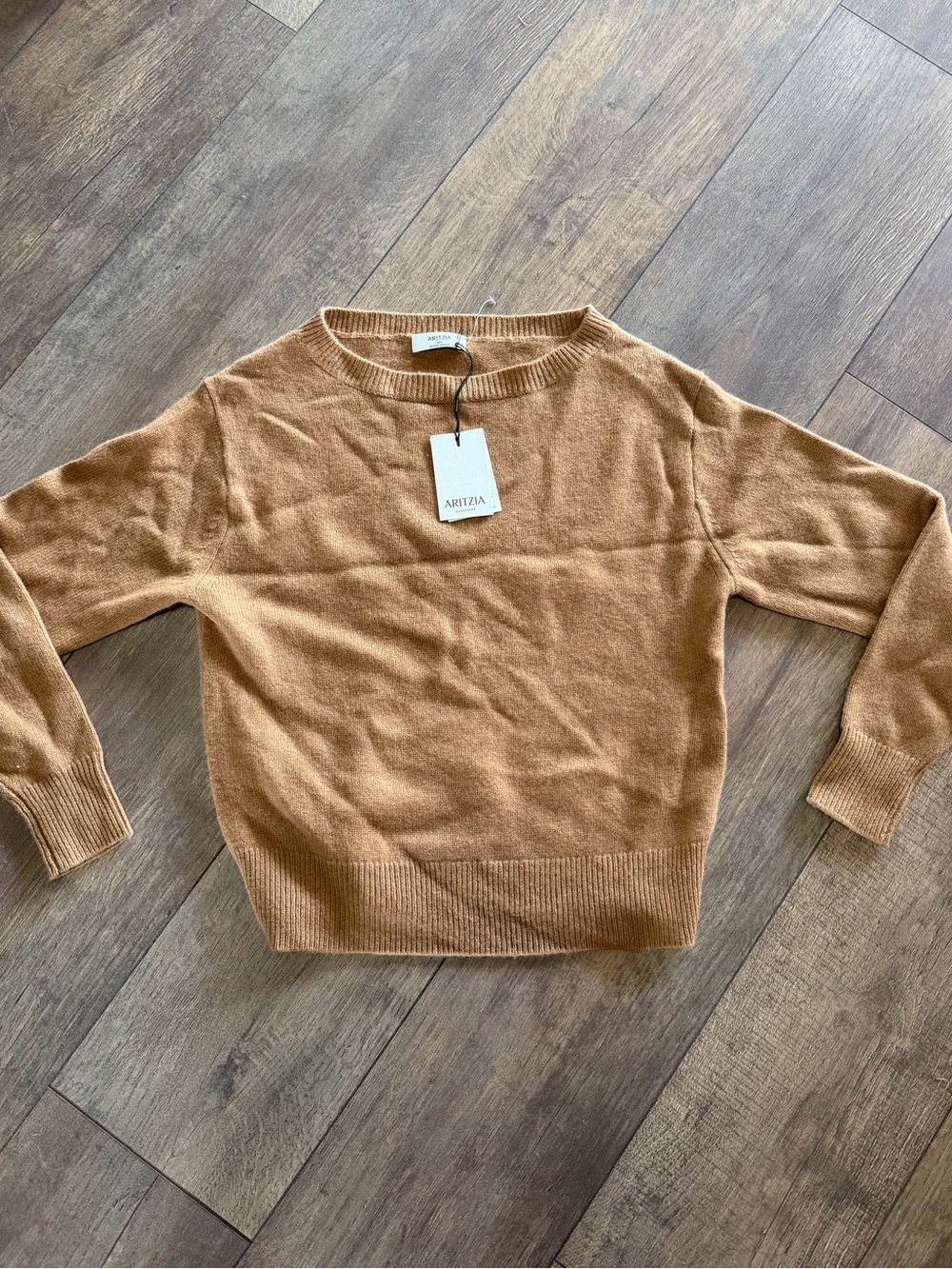 Aritzia Camel/Tan Crewneck Sweater